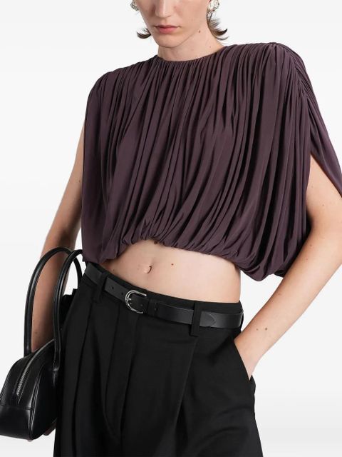 Magda Butrym Ruched slit top - Purple