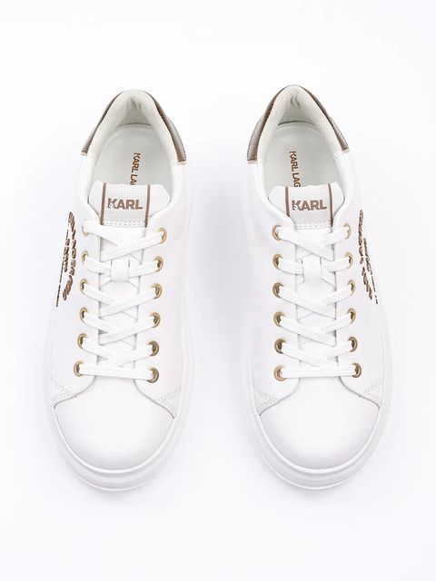 Karl Lagerfeld sneakersy skórzane KAPRI kolor biały KL62539M - zdjęcie produktu nr 2