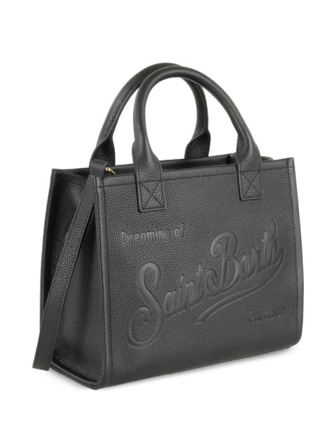 MC2 Saint Barth Vanity embossed-logo tote bag - Black