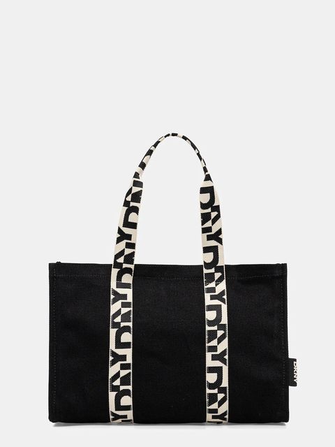 Dkny torebka bawełniana kolor czarny R54AGO39 - zdjęcie produktu nr 1