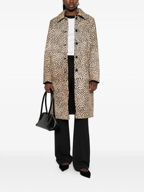 Róhe single-breasted animal-print coat - Neutrals - zdjęcie produktu nr 2