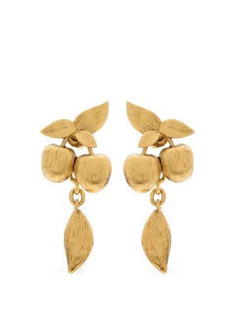 Saint Laurent Cherry earrings - Gold - zdjęcie produktu nr 1