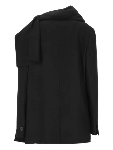 TOTEME scarf single-breasted jacket - Black - zdjęcie produktu nr 2