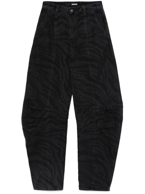 ROTATE BIRGER CHRISTENSEN zebra twill trousers - Black - zdjęcie produktu nr 1