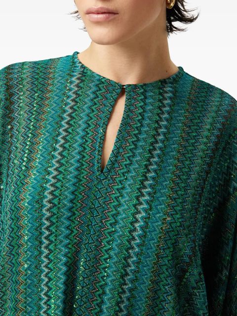 Missoni zigzag-print blouse - Green