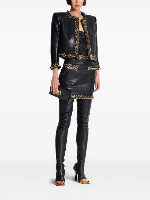 Balmain chain detailing jacket - Black
