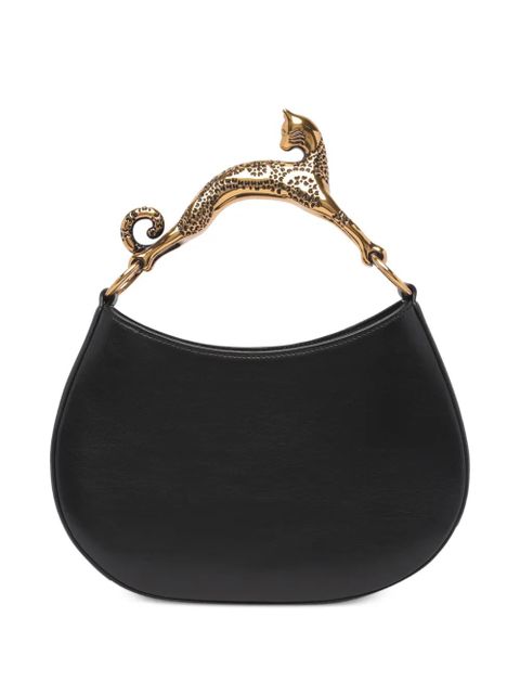 Lanvin cat hobo bag - Black