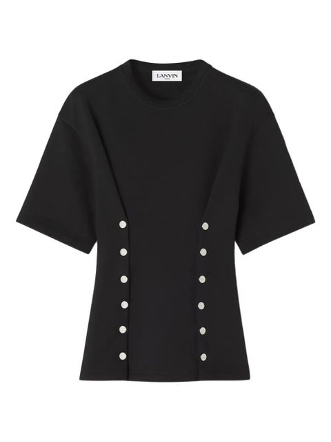 Lanvin button-detail fitted top - Black - zdjęcie produktu nr 1