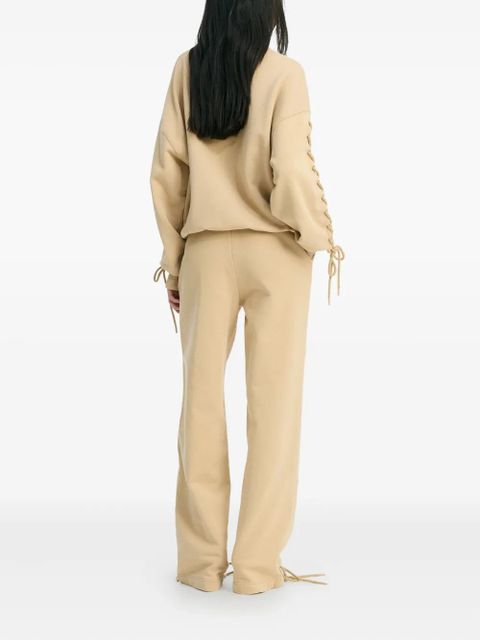 ROTATE BIRGER CHRISTENSEN lace-up track pants - Neutrals