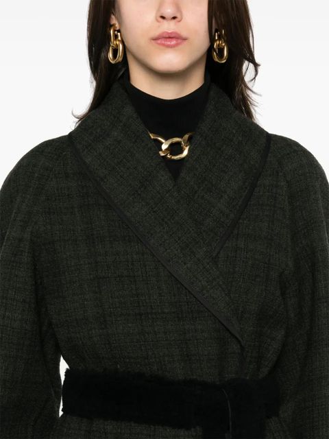 FENDI tweed coat - Green