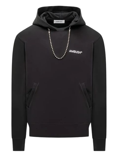 AMBUSH chain-embellisment hoodie - Black - zdjęcie produktu nr 1