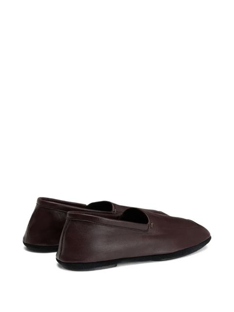 LEMAIRE square-toe slippers - Brown