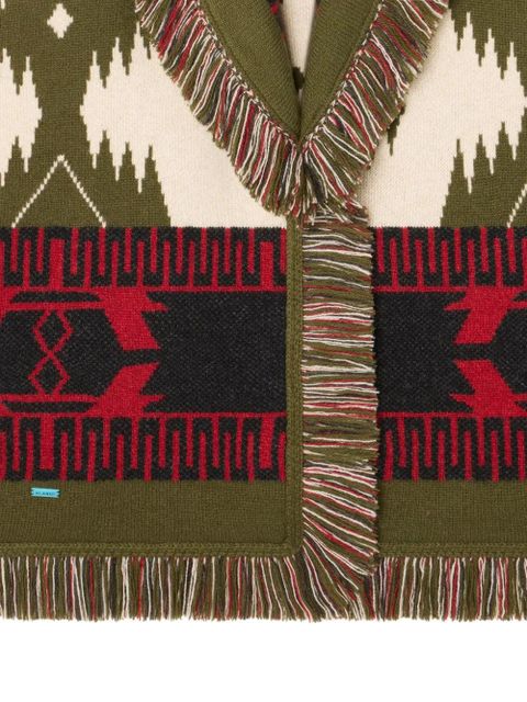 Alanui Icon jacquard fringe cardigan - Multicolour