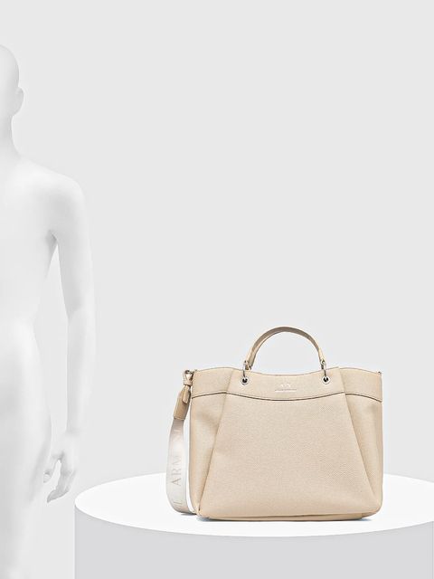 Armani Exchange torebka kolor beżowy 942910 CC783