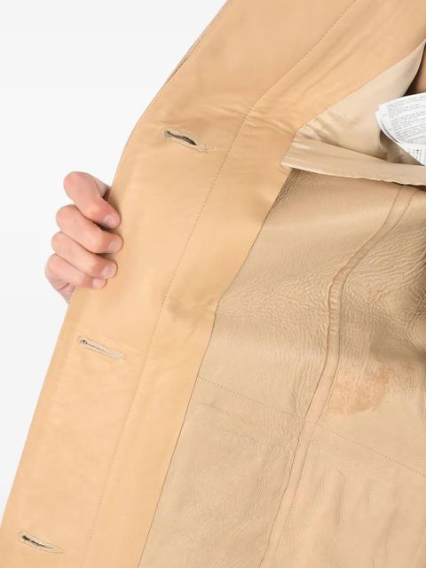 Maison Margiela floral-print belted jacket - Neutrals