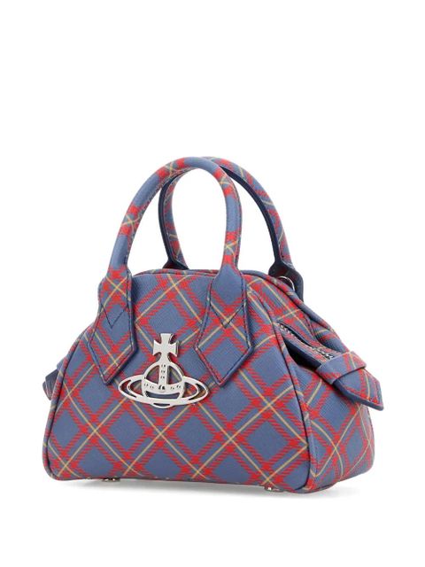 Vivienne Westwood Printed synthetic leather mini Yasmine handbag - Blue