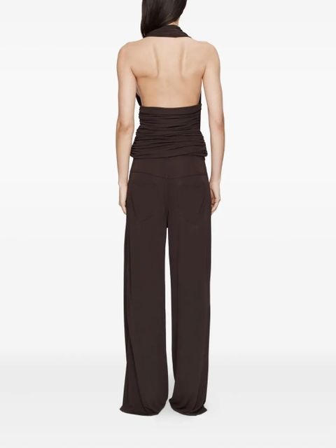 Christopher Esber jersey trousers - Brown