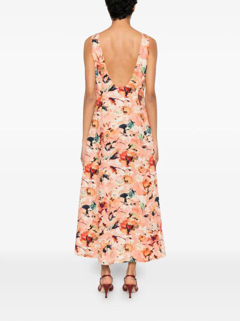 Ulla Johnson Georgia floral-print midi dress - Pink