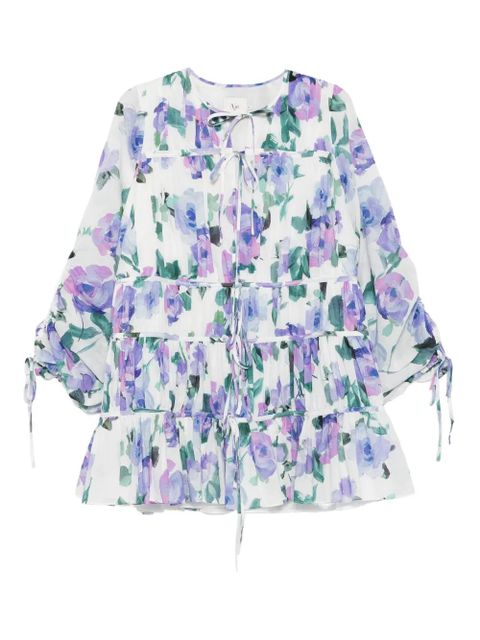 Aje clover-print mini dress - White - zdjęcie produktu nr 1