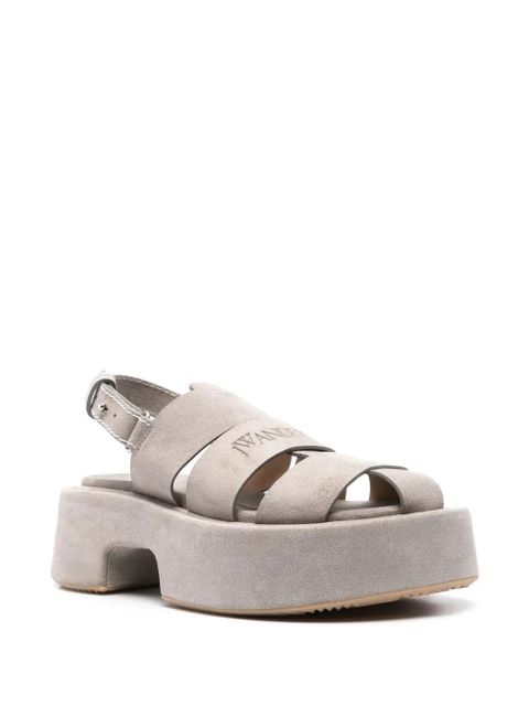 JW Anderson suede platform fisherman sandals - Grey - zdjęcie produktu nr 2