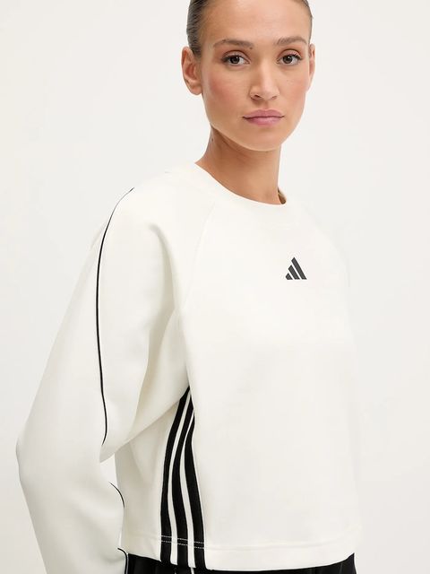 adidas bluza Stadium damska kolor beżowy z aplikacją JW0506