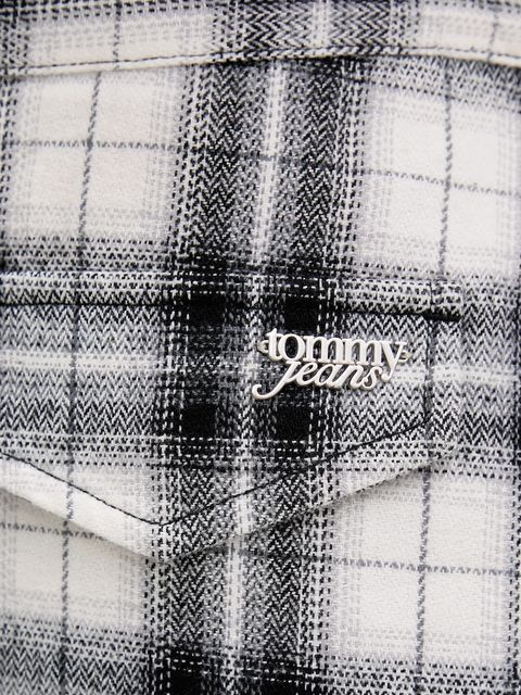 Tommy Jeans spódnica bawełniana kolor czarny mini prosta DW0DW21461