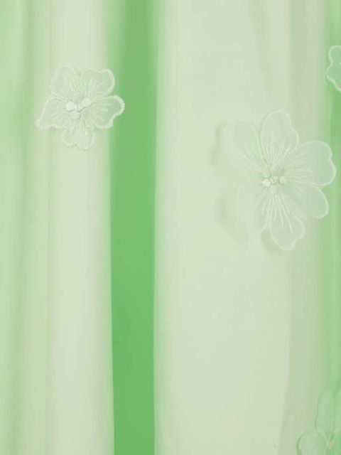 Self-Portrait cotton midi dress - Green