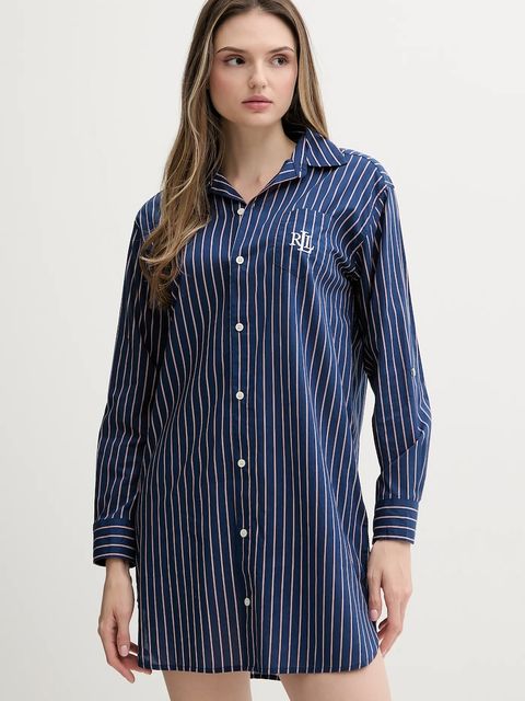 Lauren Ralph Lauren koszula nocna damska kolor granatowy ILN32429