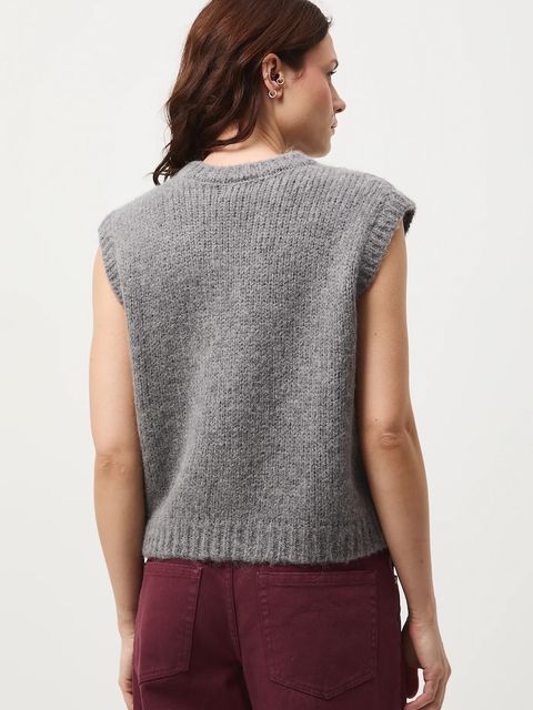 Medicine kamizelka damska kolor szary ciepły