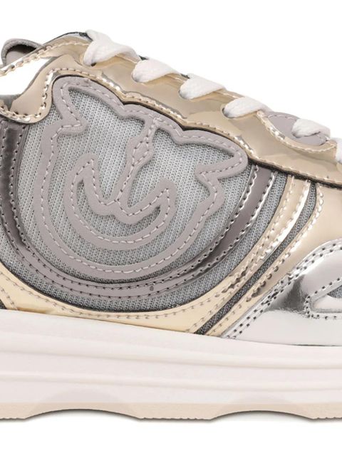 PINKO logo-appliqué sneakers - Grey