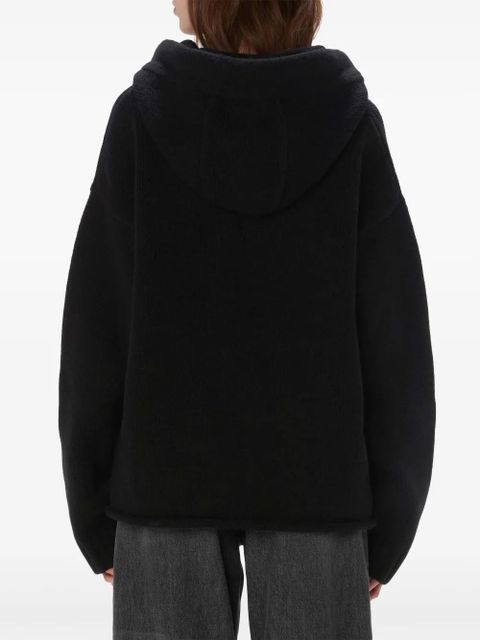 JW Anderson anchor-logo zip hoodie - Black
