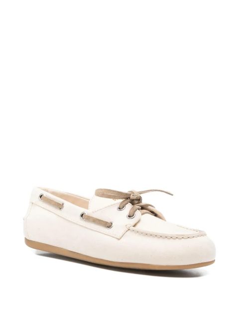 Miu Miu lace-up boat shoes - Neutrals - zdjęcie produktu nr 2