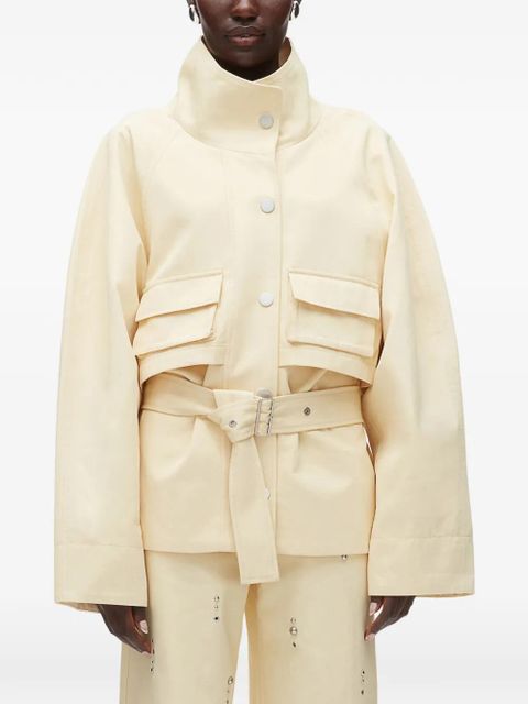 3.1 Phillip Lim belted front-pockets jacket - Neutrals