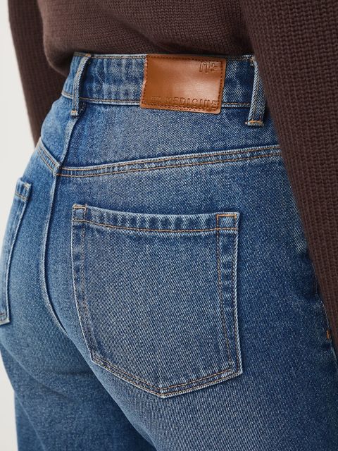 Medicine jeansy bawełniane damskie kolor niebieski - zdjęcie produktu nr 2