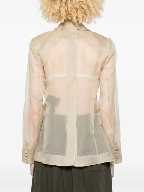 Max Mara Slogan double-breasted blazer - Neutrals