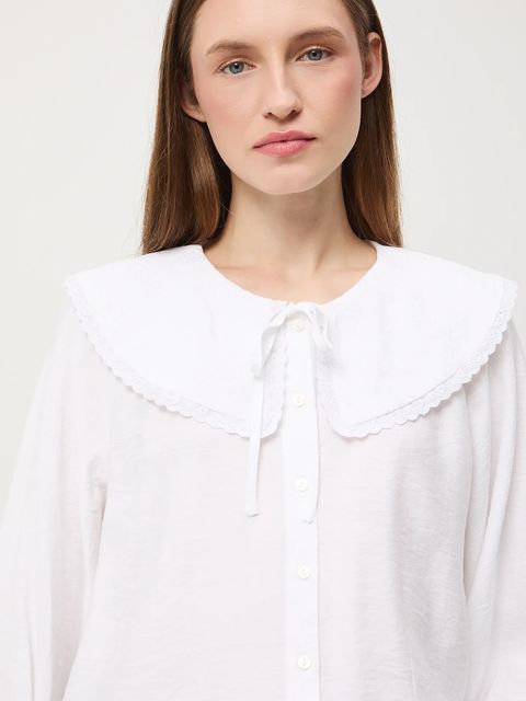 Medicine bluzka damska kolor biały gładka - zdjęcie produktu nr 1