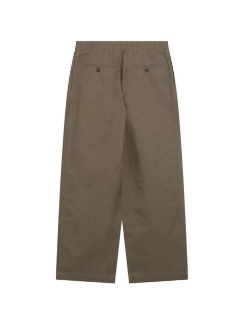 TOTEME relaxed twill trousers - Brown - zdjęcie produktu nr 2