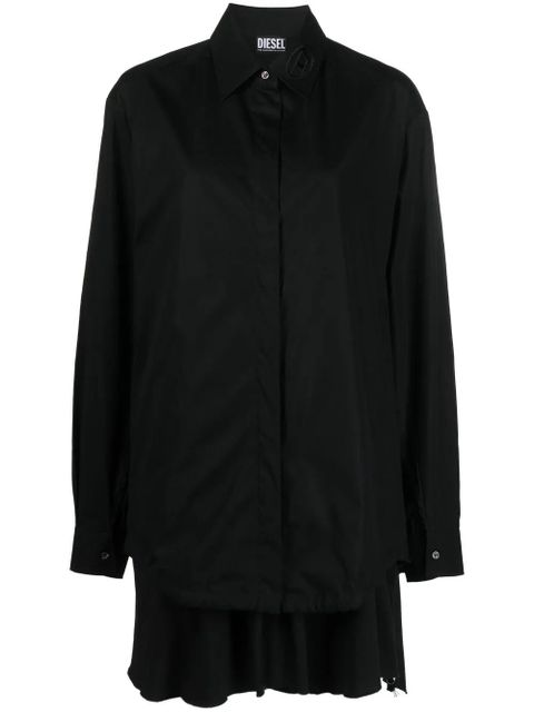 Diesel extra-fabric-detail shirt - Black - zdjęcie produktu nr 1