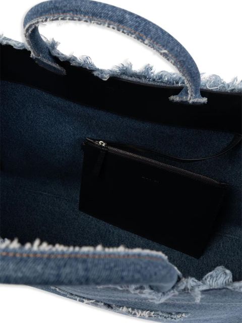 Lanvin logo-embroidered tote bag - Blue - zdjęcie produktu nr 2