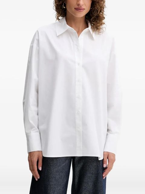 TWINSET butterfly-appliqué shirt - White - zdjęcie produktu nr 1