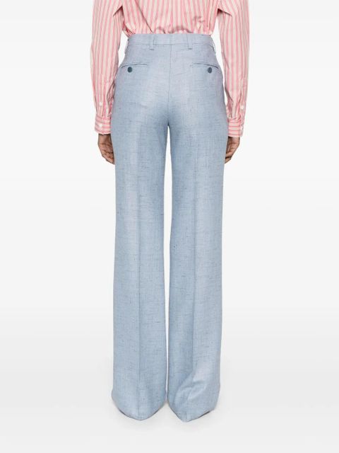 ETRO speckled trousers - Blue