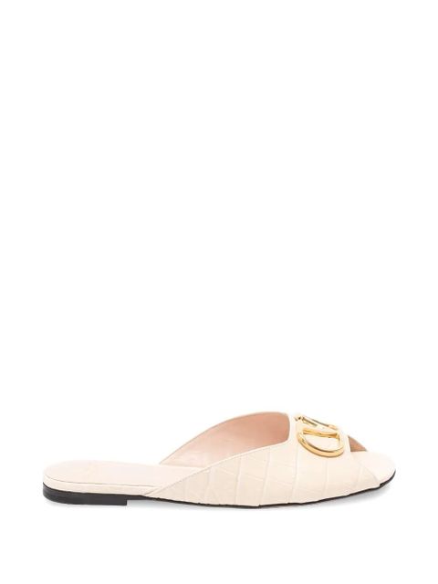 Valentino Garavani Vlogo signature flat sandals - Neutrals - zdjęcie produktu nr 1