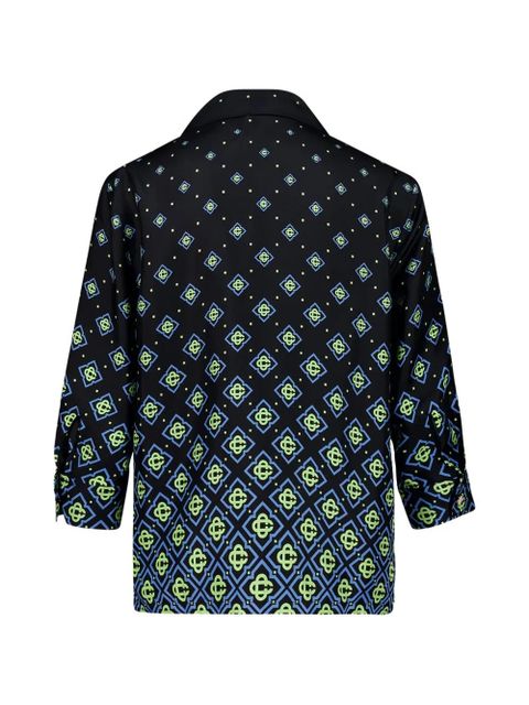 Casablanca monogram silk shirt - Black - zdjęcie produktu nr 2