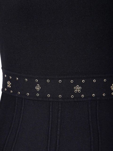 TWINSET embellished v-neck dress - Black