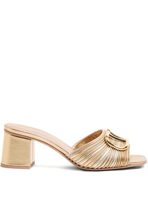 Valentino Garavani 60mm VLogo sandals - Gold - zdjęcie produktu nr 1