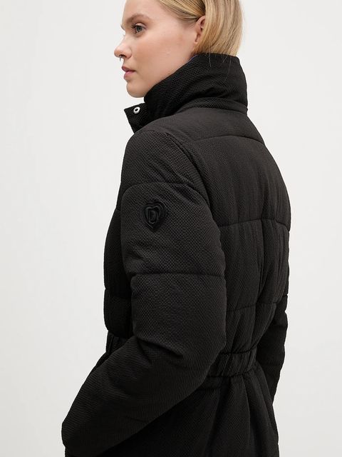 Desigual kurtka EXTRA CINTURON2 kolor czarny zimowa 25WWEW24