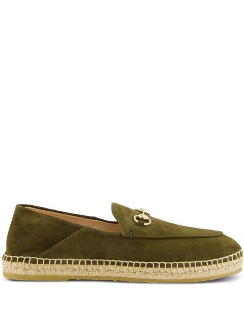 Gucci horsebit suede espadrilles - Green - zdjęcie produktu nr 1