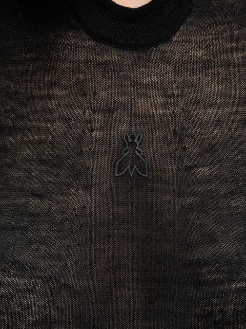 Patrizia Pepe body wełniane damski kolor czarny lekki 2K0349 K034