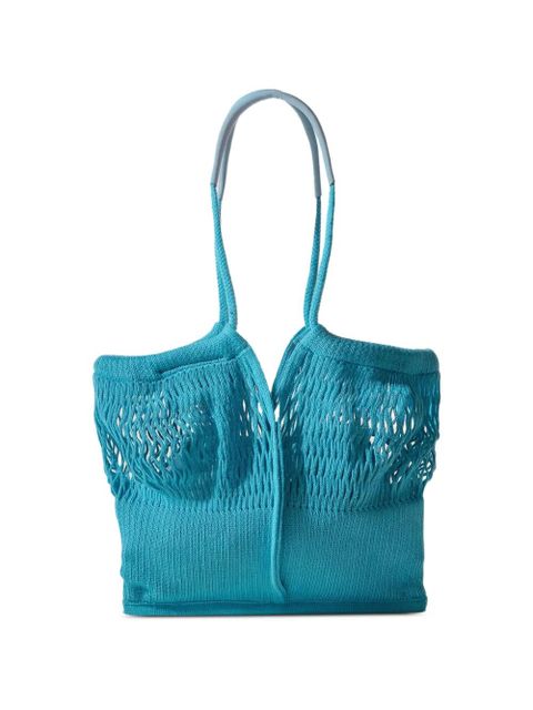 Hereu Maria open-knit tote bag - Blue - zdjęcie produktu nr 1