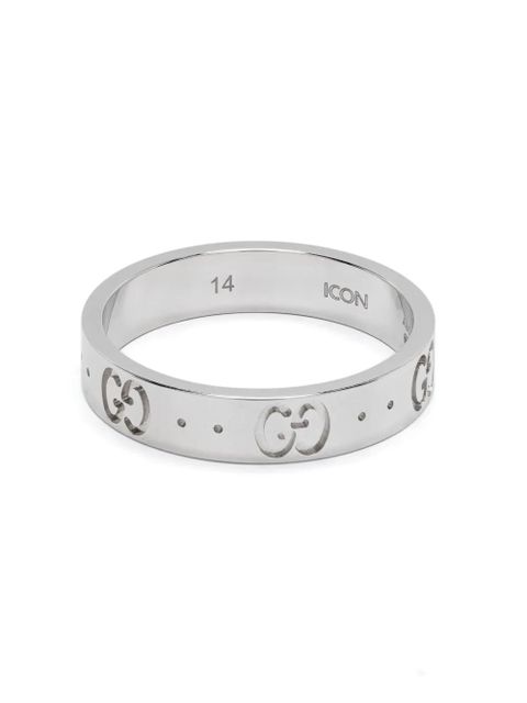 Gucci 18kt white gold Icon band ring - Silver
